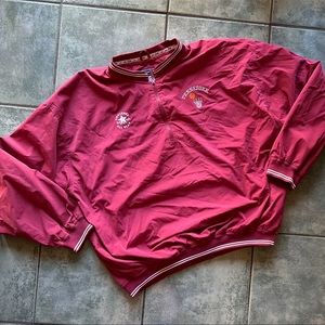VTG Y2K Converse Tennessee Basketball Quarter Zip Burgundy Sweatshirt